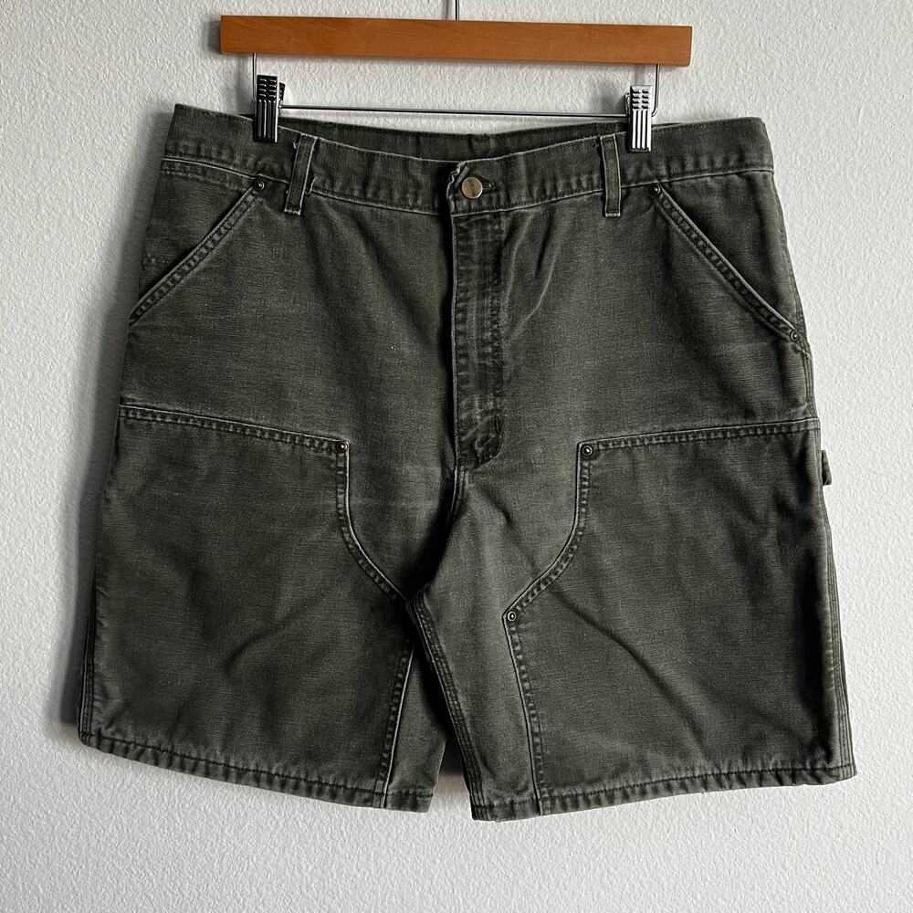 Carhartt B80 MOS green double knee work wear carpenter shorts